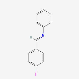 molecular formula C13H10IN B14739092 Benzenamine, N-[(4-iodophenyl)methylene]- CAS No. 5877-52-1