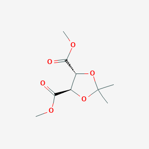 molecular formula C9H14O6 B147391 (4R,5R)-Dimethyl 2,2-dimethyl-1,3-dioxolane-4,5-dicarboxylate CAS No. 37031-29-1