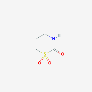 molecular formula C4H7NO3S B14739100 1,3-Thiazinan-2-one 1,1-dioxide CAS No. 5133-60-8