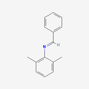 molecular formula C15H15N B14739205 Benzenamine, 2,6-dimethyl-N-(phenylmethylene)- CAS No. 3096-95-5