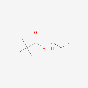 molecular formula C9H18O2 B14739248 Propanoic acid, 2,2-dimethyl, 1-methylpropyl ester CAS No. 5487-60-5