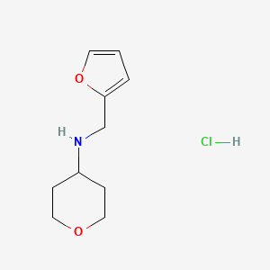 N-(furan-2-ylmethyl)tetrahydro-2H-pyran-4-amine hydrochloride