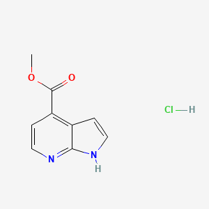 molecular formula C9H9ClN2O2 B1473927 Methyl 1H-pyrrolo[2,3-b]pyridine-4-carboxylate hydrochloride CAS No. 1810070-11-1
