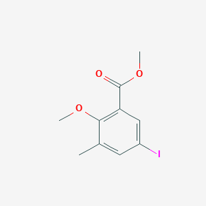molecular formula C10H11IO3 B14739278 Methyl 5-Iodo-2-methoxy-3-methylbenzoate CAS No. 6082-99-1