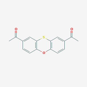 molecular formula C16H12O3S B14739319 1-(8-Acetylphenoxathiin-2-yl)ethanone CAS No. 6164-33-6