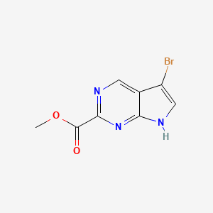 Methyl 5-bromo-7H-pyrrolo[2,3-d]pyrimidine-2-carboxylate