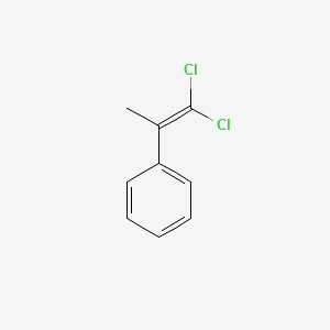 molecular formula C9H8Cl2 B14739369 Benzene, (2,2-dichloro-1-methylethenyl)- CAS No. 5264-26-6
