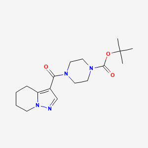 Tert-butyl 4-(4,5,6,7-tetrahydropyrazolo[1,5-a]pyridine-3-carbonyl)piperazine-1-carboxylate