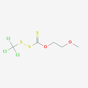 molecular formula C5H7Cl3O2S3 B14739421 Methoxy({[(trichloromethyl)disulfanyl]carbothioyl}oxy)ethane CAS No. 6329-42-6