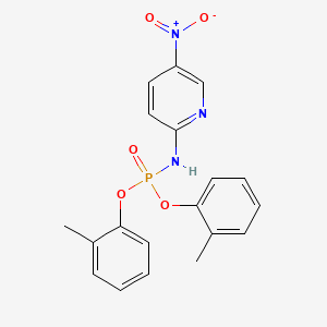 molecular formula C19H18N3O5P B14739425 Bis(2-methylphenyl)(5-nitropyridin-2-yl)phosphoramidate CAS No. 3246-49-9