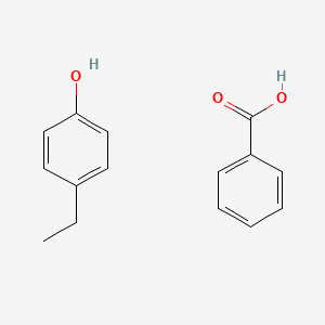 molecular formula C15H16O3 B14739557 Benzoic acid;4-ethylphenol CAS No. 3132-15-8