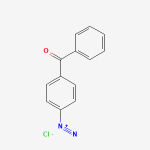 molecular formula C13H9ClN2O B14739565 4-Benzoylbenzene-1-diazonium chloride CAS No. 3286-16-6