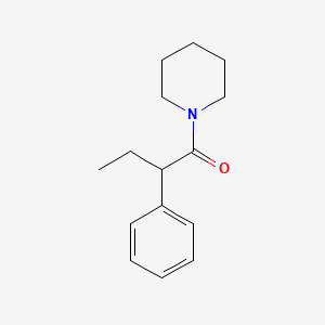 molecular formula C15H21NO B14739575 2-Phenyl-1-piperidin-1-ylbutan-1-one CAS No. 5453-68-9