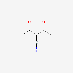 molecular formula C6H7NO2 B14739630 2-Acetyl-3-oxobutanenitrile CAS No. 3141-59-1