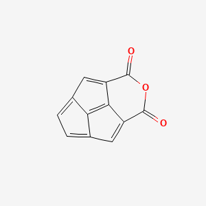molecular formula C12H4O3 B14739631 Cyclopenta[3,4]pentaleno[1,6-cd]pyran-1,3-dione CAS No. 6053-76-5