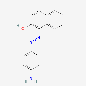 molecular formula C16H13N3O B14739645 1-[2-(4-Aminophenyl)hydrazinylidene]naphthalen-2(1H)-one CAS No. 2653-68-1