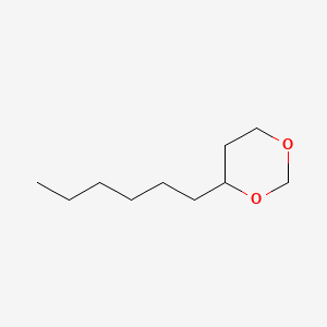 molecular formula C10H20O2 B14739647 4-Hexyl-1,3-dioxane CAS No. 2244-85-1