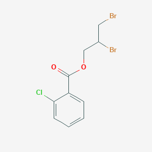 molecular formula C10H9Br2ClO2 B14739651 2,3-Dibromopropyl 2-chlorobenzoate CAS No. 6308-17-4