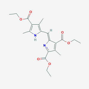 molecular formula C21H26N2O6 B14739668 diethyl (5Z)-5-[(4-ethoxycarbonyl-3,5-dimethyl-1H-pyrrol-2-yl)methylidene]-3-methylpyrrole-2,4-dicarboxylate CAS No. 2407-89-8
