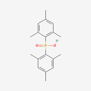 molecular formula C18H23O2P B14739679 Bis(2,4,6-trimethylphenyl)phosphinic acid CAS No. 1732-67-8
