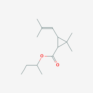 molecular formula C14H24O2 B14739718 Butan-2-yl 2,2-dimethyl-3-(2-methylprop-1-enyl)cyclopropane-1-carboxylate CAS No. 5458-67-3