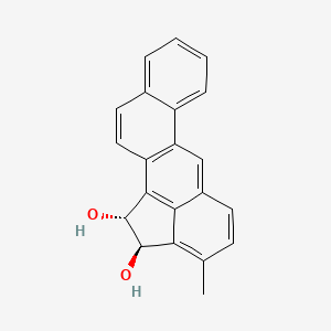 molecular formula C21H16O2 B14739808 Benz(j)aceanthrylene-1,2-diol, 1,2-dihydro-3-methyl-, trans- CAS No. 132342-17-7