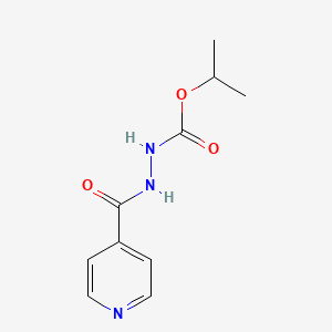 molecular formula C10H13N3O3 B14739821 propan-2-yl N-(pyridine-4-carbonylamino)carbamate CAS No. 6298-79-9