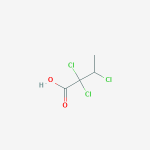 molecular formula C4H5Cl3O2 B14739864 2,2,3-Trichlorobutanoic acid CAS No. 5344-55-8