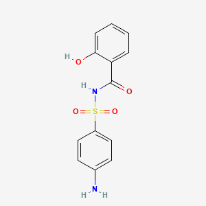 molecular formula C13H12N2O4S B14739995 Benzamide,n-[(4-aminophenyl)sulfonyl]-2-hydroxy- CAS No. 5797-15-9