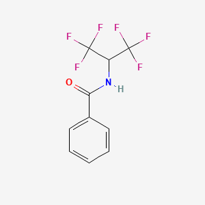 molecular formula C10H7F6NO B14740158 Benzamide, N-[2,2,2-trifluoro-1-(trifluoromethyl)ethyl]- CAS No. 2151-49-7