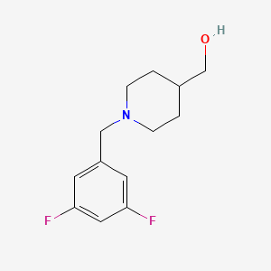 molecular formula C13H17F2NO B1474022 (1-(3,5-Difluorobenzyl)piperidin-4-yl)methanol CAS No. 1775193-81-1
