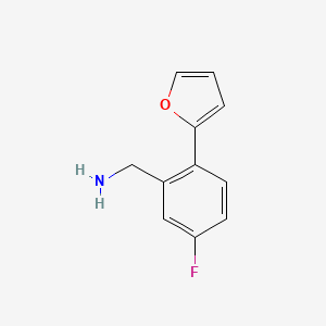 (5-Fluoro-2-(furan-2-yl)phenyl)methanamine