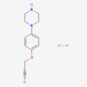 B1474040 1-(4-(Prop-2-yn-1-yloxy)phenyl)piperazine hydrochloride CAS No. 1807982-61-1