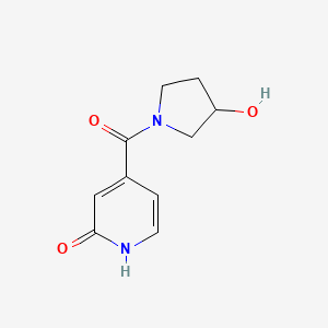 4-(3-hydroxypyrrolidine-1-carbonyl)pyridin-2(1H)-one