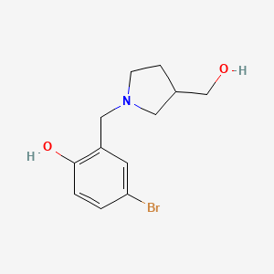 4-Bromo-2-((3-(hydroxymethyl)pyrrolidin-1-yl)methyl)phenol