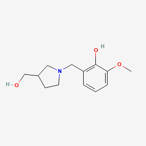 2-((3-(Hydroxymethyl)pyrrolidin-1-yl)methyl)-6-methoxyphenol