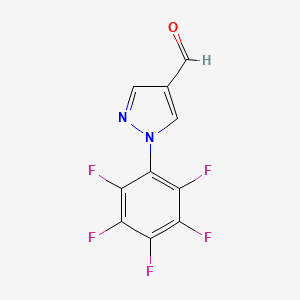 1-(2,3,4,5,6-Pentafluorophenyl)-1H-pyrazole-4-carbaldehyde