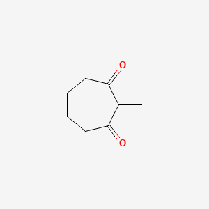 molecular formula C8H12O2 B14740482 2-Methylcycloheptane-1,3-dione CAS No. 5601-78-5