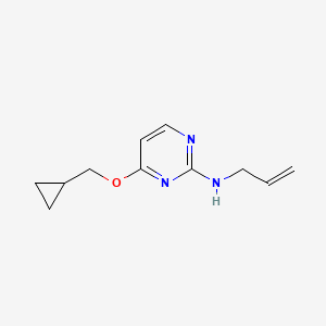 molecular formula C11H15N3O B1474051 N-Allyl-4-(cyclopropylmethoxy)-2-pyrimidinamine CAS No. 927800-68-8