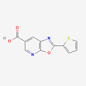 2-(2-Thienyl)[1,3]oxazolo[5,4-b]pyridine-6-carboxylic acid