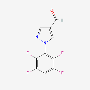 1-(2,3,5,6-tetrafluorophenyl)-1H-pyrazole-4-carbaldehyde