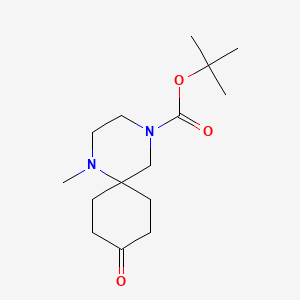 Tert-butyl 1-methyl-9-oxo-1,4-diazaspiro[5.5]undecane-4-carboxylate