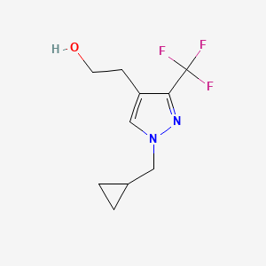 2-(1-(cyclopropylmethyl)-3-(trifluoromethyl)-1H-pyrazol-4-yl)ethan-1-ol