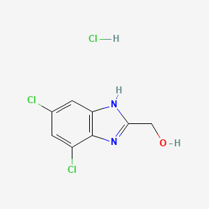 (4,6-dichloro-1H-1,3-benzodiazol-2-yl)methanol hydrochloride