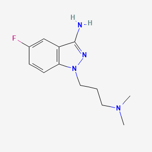 1-[3-(dimethylamino)propyl]-5-fluoro-1H-indazol-3-amine