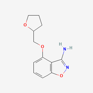 molecular formula C12H14N2O3 B1474073 4-(Oxolan-2-ylmethoxy)-1,2-benzoxazol-3-amine CAS No. 927802-19-5