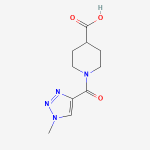 1-(1-methyl-1H-1,2,3-triazole-4-carbonyl)piperidine-4-carboxylic acid