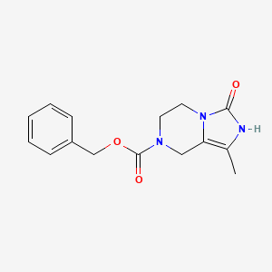 Benzyl 1-methyl-3-oxo-2,5,6,8-tetrahydroimidazo[1,5-a]pyrazine-7(3H)-carboxylate
