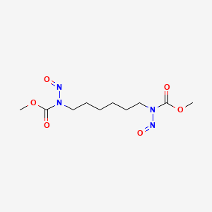 molecular formula C10H18N4O6 B14741070 Dimethyl hexane-1,6-diylbis(nitrosocarbamate) CAS No. 4991-18-8