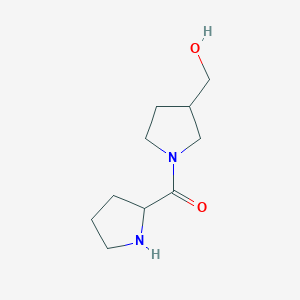 [1-(Pyrrolidine-2-carbonyl)pyrrolidin-3-yl]methanol